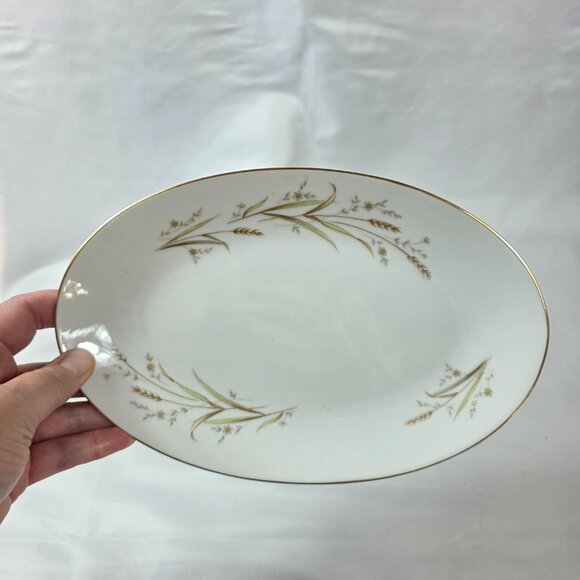 Fine China of Japan Golden Harvest Gravy Boat & Underplate Gold Wheat Sprays - Picture 11 of 15
